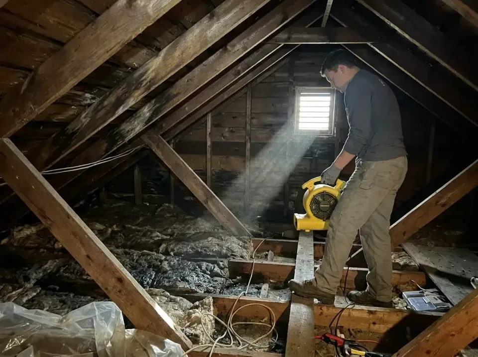 attic-water-damage-drying-proc-007 — frequently asked questions, Emergency Water Extraction & 24/7 Flood Response in Richmon…